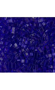 Miyuki half tila 5x2.4mm beads - Transparent cobal HTL-151